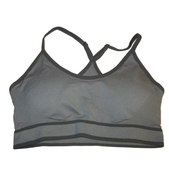 Athleisure Gray Strappy Sports Bra Avia Size Large - Picture 3 of 5